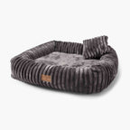 Hundebett BELLO Cord Grau