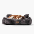 Hundebett BELLO Cord Grau