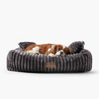 Hundebett BELLO Cord Grau