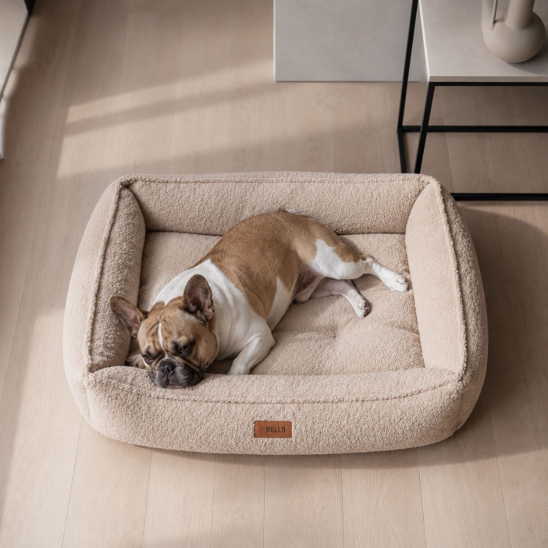 Hundebett ROYAL Bouclé Beige