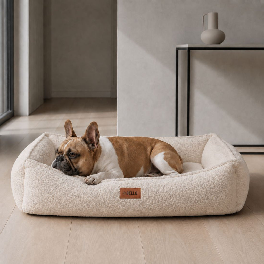 Hundebett ROYAL Bouclé Creme