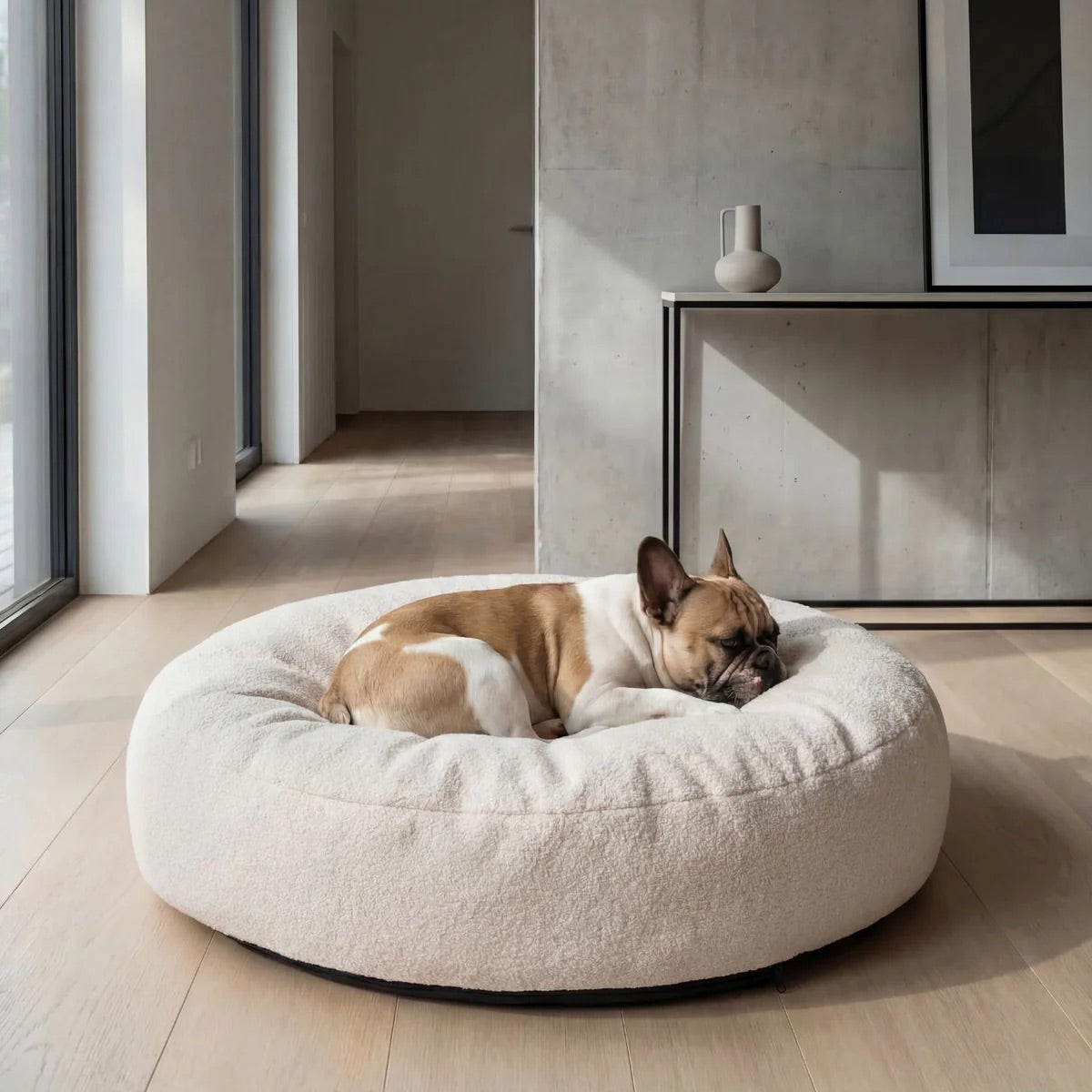 Hundebett PUFF Bouclé