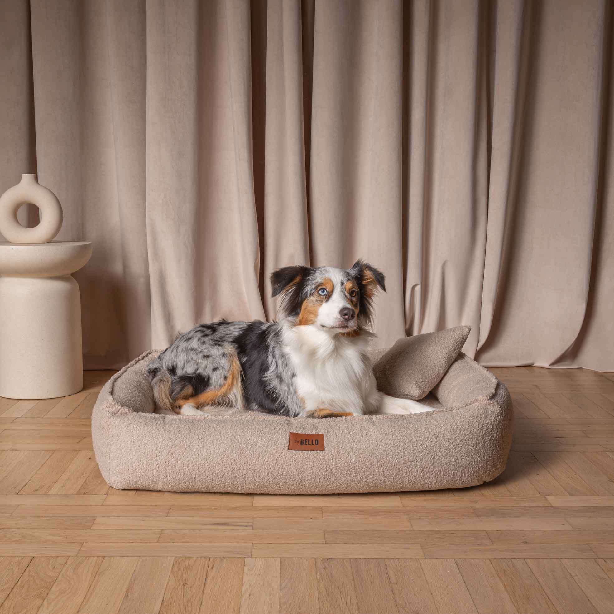 Hundebett ROYAL Bouclé Beige