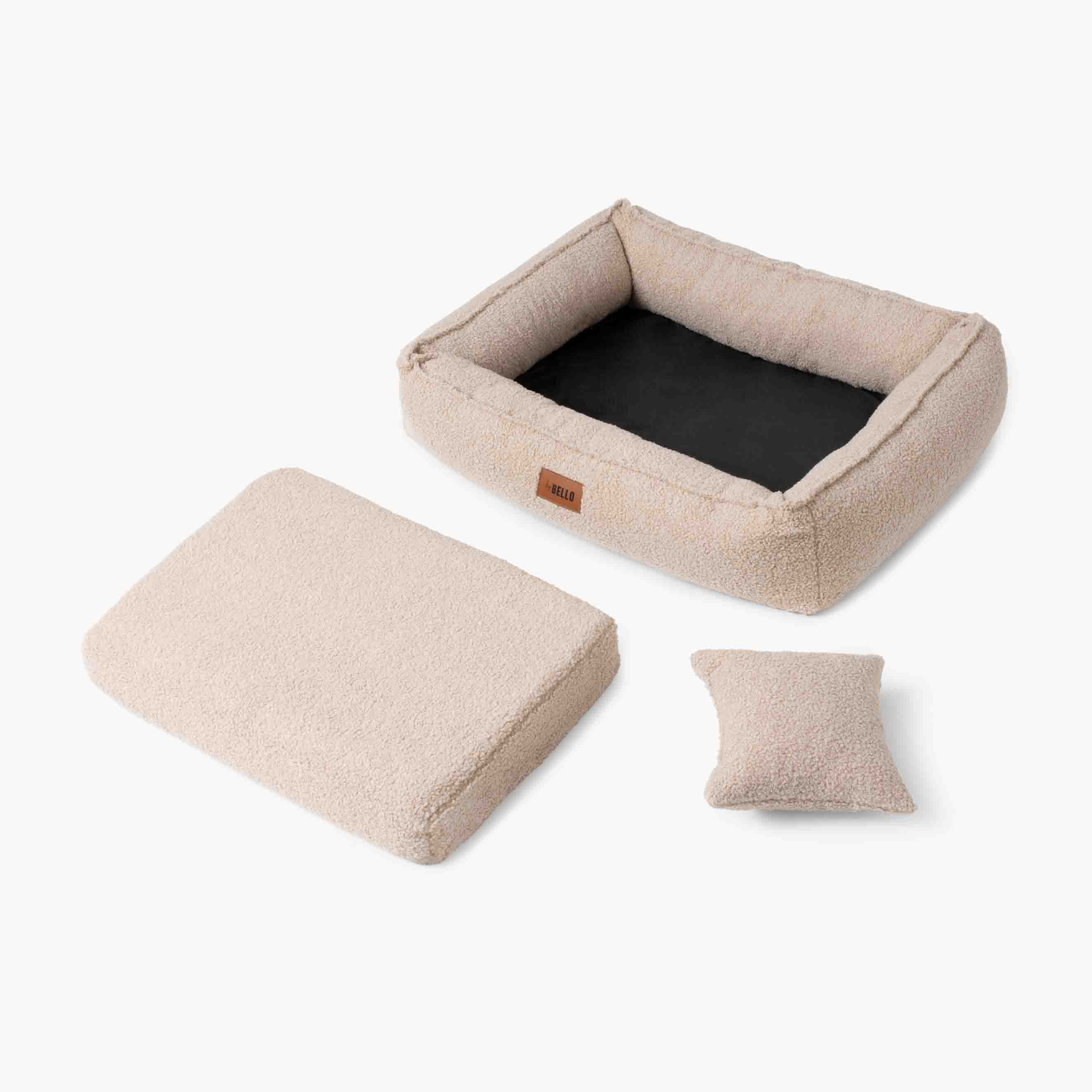 Hundebett ROYAL Bouclé Beige