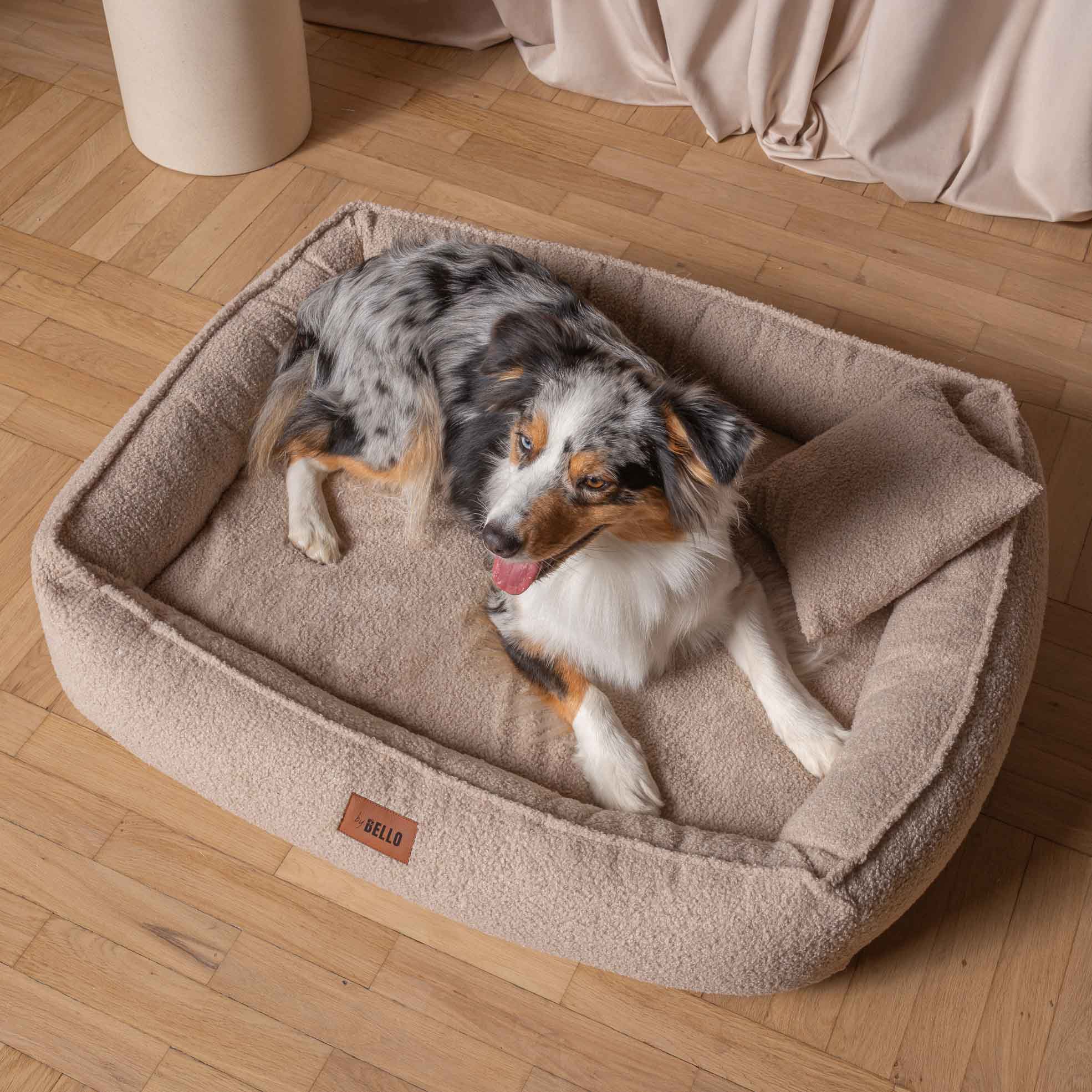 Hundebett ROYAL Bouclé Beige