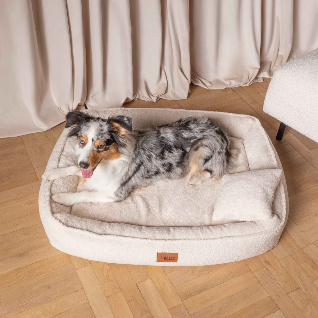 Hundebett ROYAL Bouclé Creme