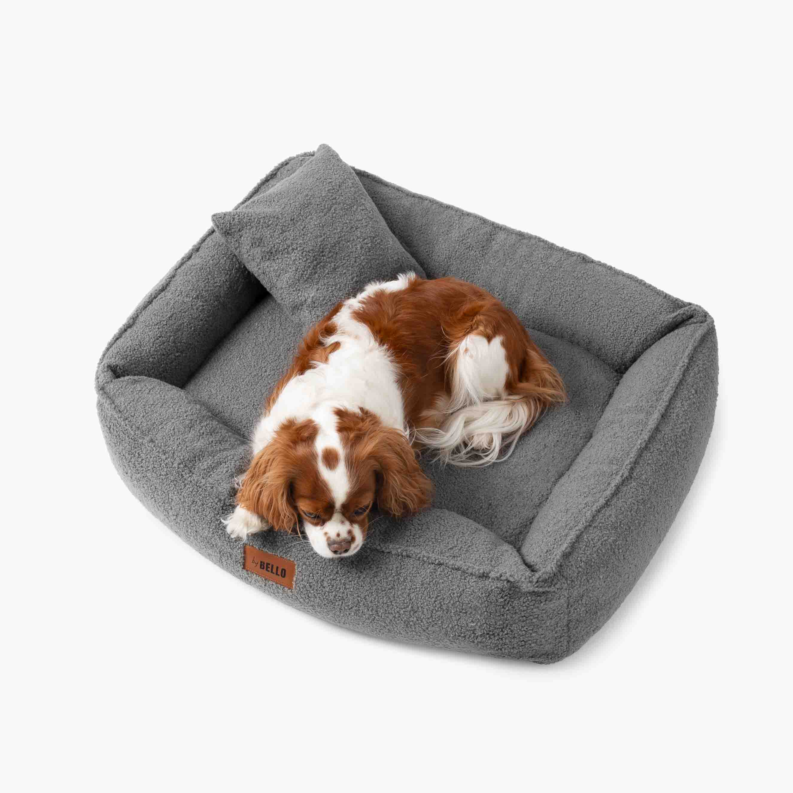 Hundebett ROYAL Bouclé Dunkelgrau