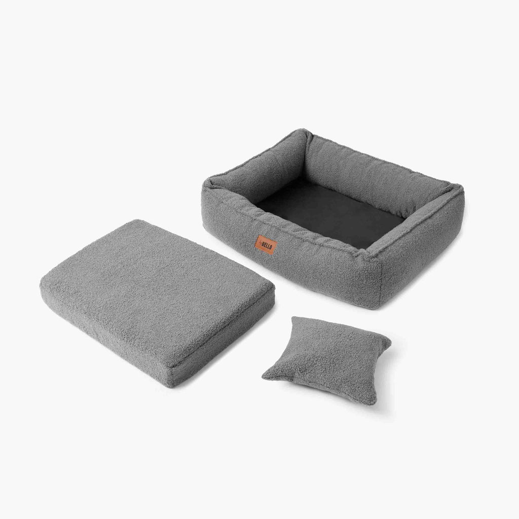 Hundebett ROYAL Bouclé Dunkelgrau
