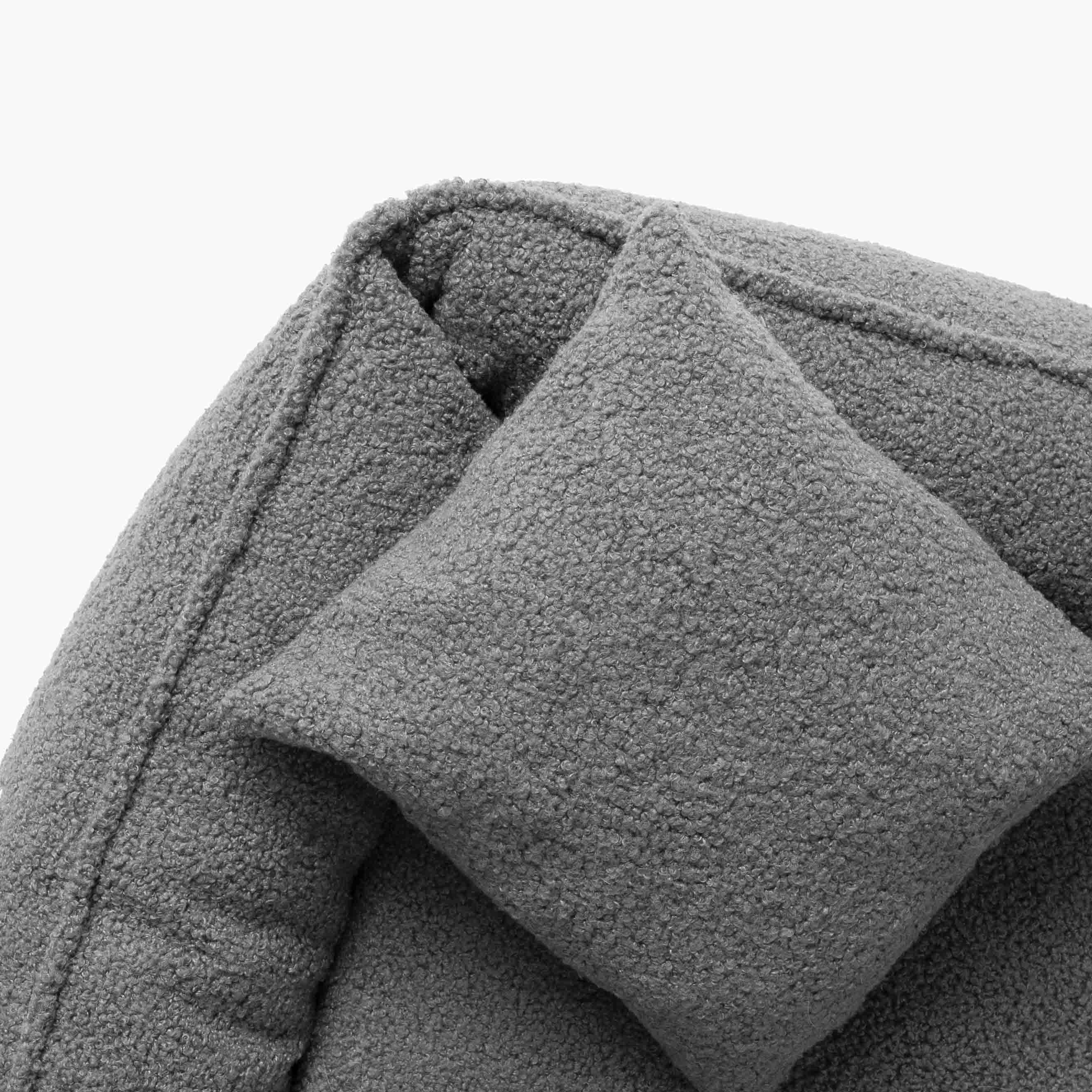 Hundebett ROYAL Bouclé Dunkelgrau