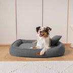 Hundebett ROYAL Bouclé Dunkelgrau