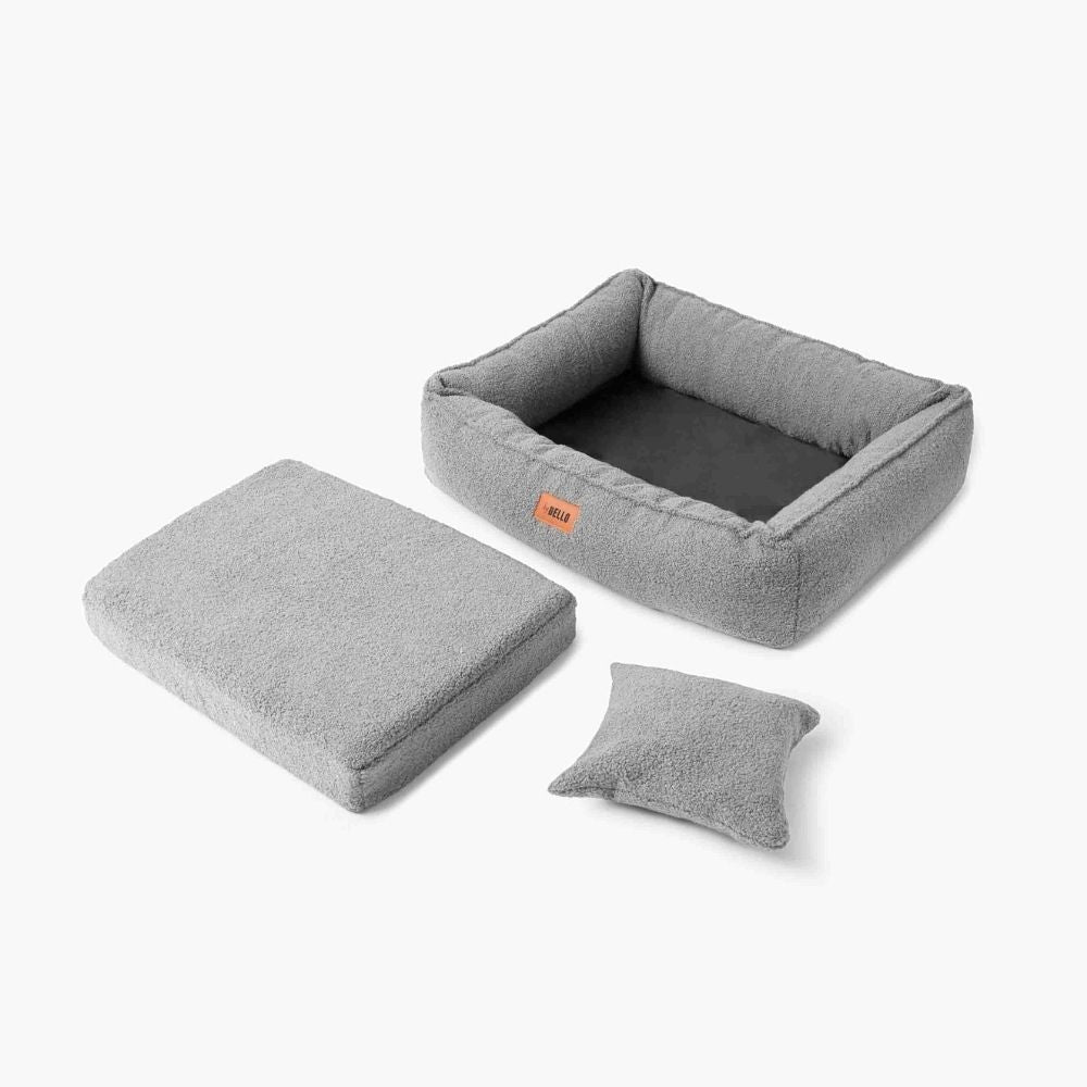 Hundebett ROYAL Bouclé Grau