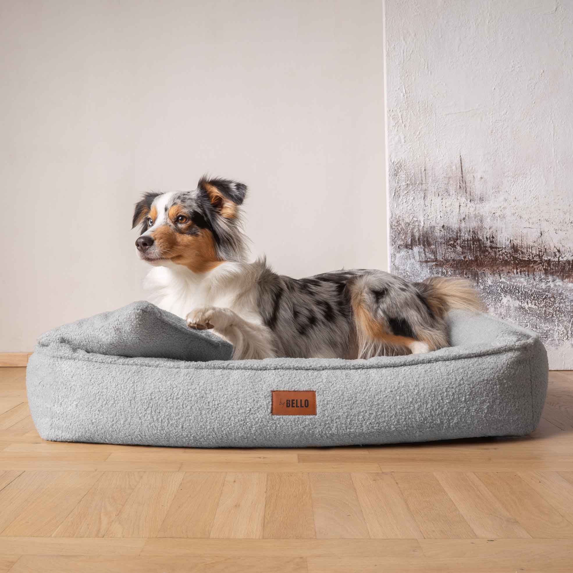 Hundebett ROYAL Bouclé Grau