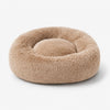 Beiges flauschiges Hundebett WOLKE mit weichem hohem Rand