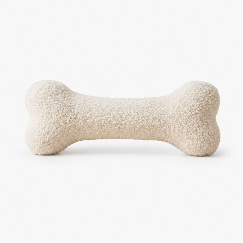 Hundespielzeug Knochen aus Bouclé