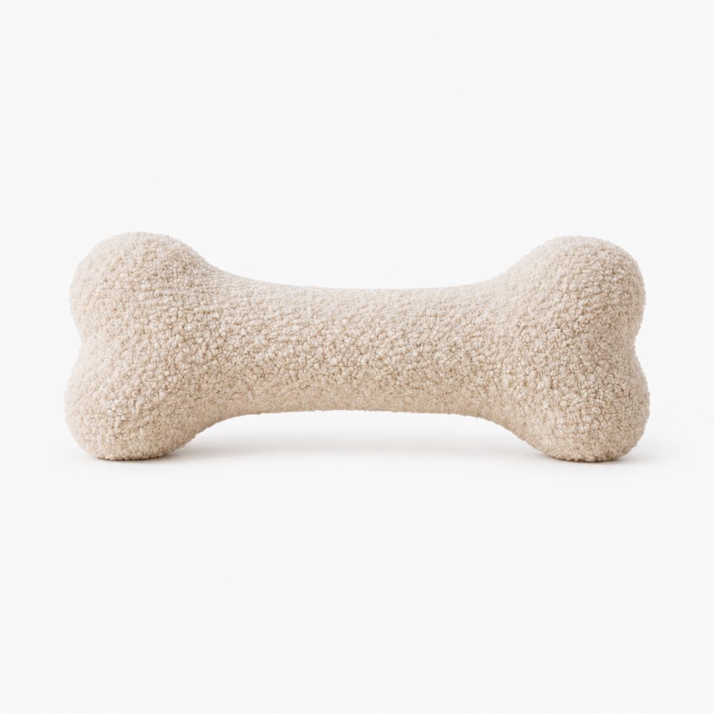Hundespielzeug Knochen aus Bouclé